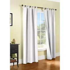 White Weathermate Blackout Curtain Panel, 95 in.