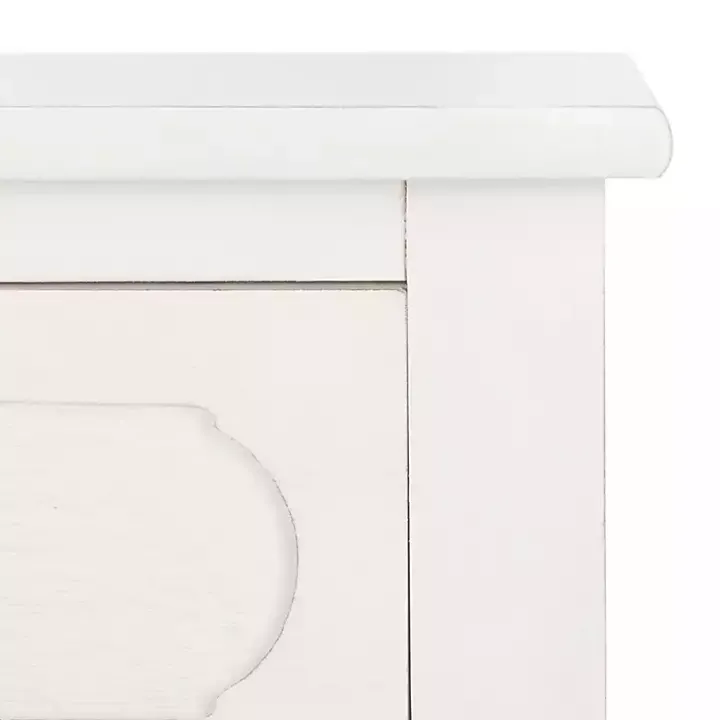 White Wood Allura Console Table