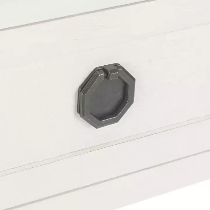 White Wood Allura Console Table