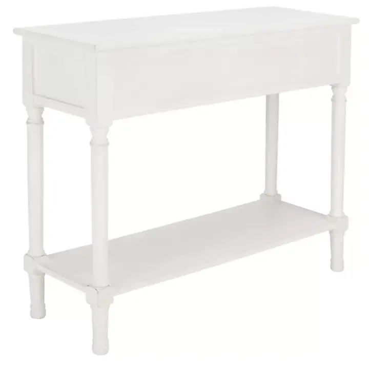 White Wood Allura Console Table