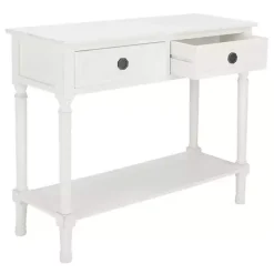 White Wood Allura Console Table