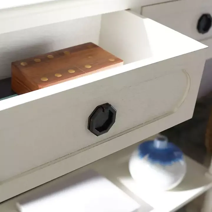 White Wood Allura Console Table