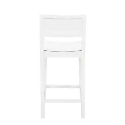 White Wood Devin Counter Stools, Set of 2