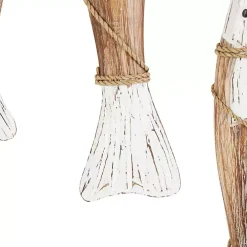 White Wood Fish Hanging Wall Plaques, Set of 3