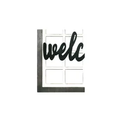 White Wood Interchangeable Arch Wall Plaque