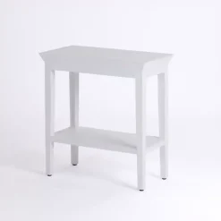 White Wood Marlee Side Table