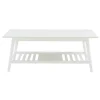 White Wood Midcentury Coffee Table