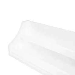 White Wood Rack Wall Bookshelves, Set of 2