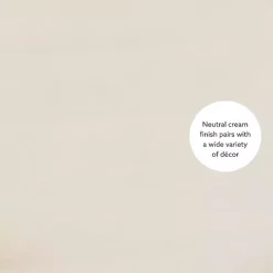 White Wood Round Base Side Table