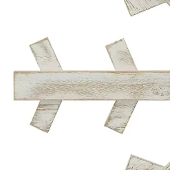 White Wood Snowflake Wall Plaque, 20 in.