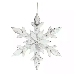 White Wooden Snowflake 6-pc. Ornament Set