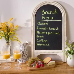 Whitewashed Beaded Chalkboard Easel