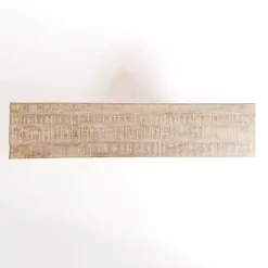 Whitewashed Carri Glass Door Cabinet