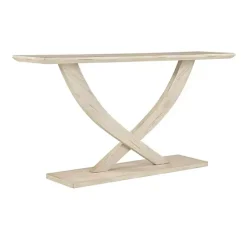 Whitewashed Ramus Console Table