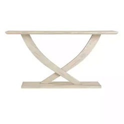 Whitewashed Ramus Console Table