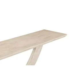 Whitewashed Ramus Console Table