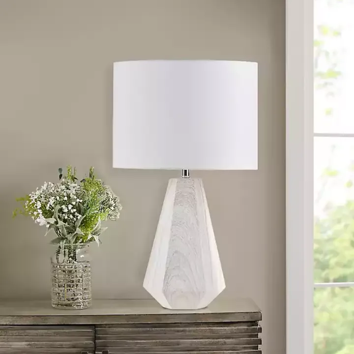 Whitewashed Wood Flynn Table Lamp