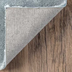 Whitlow Blue Shag Washable Area Rug, 8x10