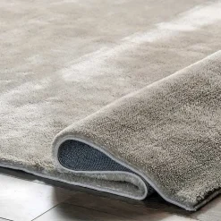Whitlow Gray Shag Washable Area Rug, 5x8