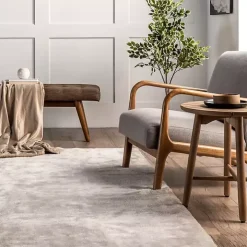 Whitlow Gray Shag Washable Area Rug, 5x8