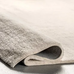 Whitlow Ivory Shag Washable Area Rug, 6x9