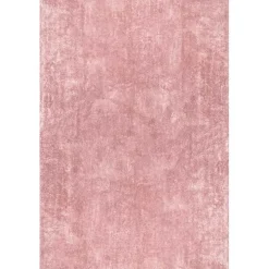 Whitlow Pink Shag Washable Area Rug, 6x9