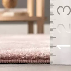 Whitlow Pink Shag Washable Area Rug, 6x9