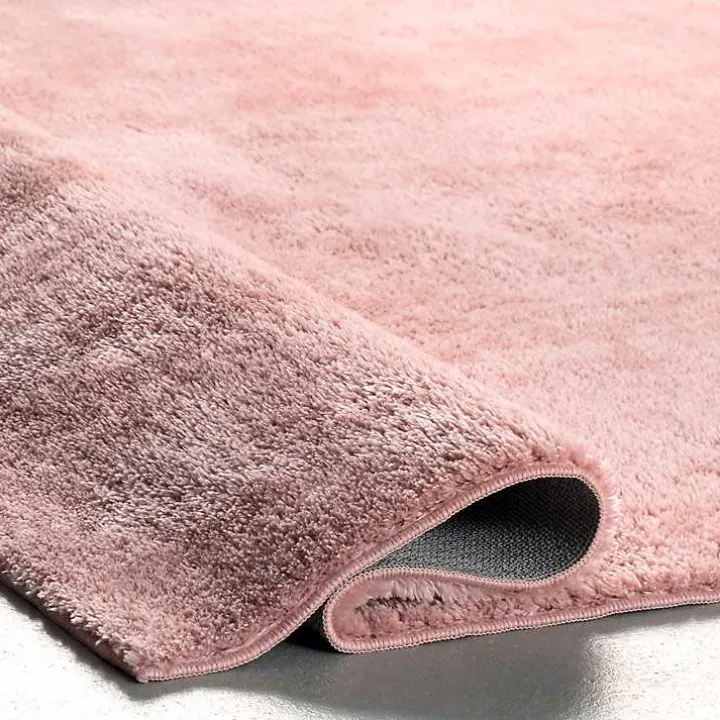 Whitlow Pink Shag Washable Area Rug, 6x9