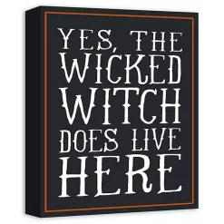 Wicked Witch Lives Here Canvas Art Print