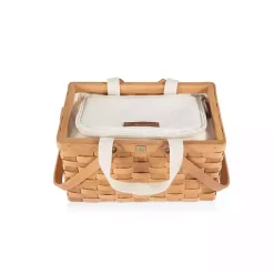 Wicker Picnic Basket with Removable Cooler
