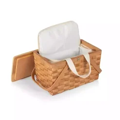 Wicker Picnic Basket with Removable Cooler