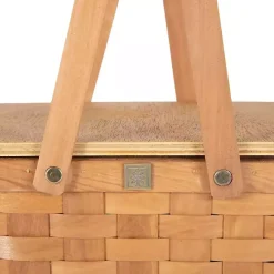 Wicker Picnic Basket with Removable Cooler