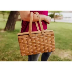 Wicker Picnic Basket with Removable Cooler