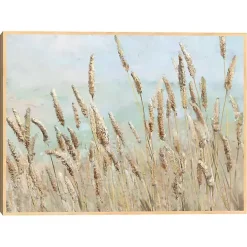 Wild Beach Reeds Framed Canvas Art Print