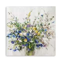 Wild Grown Bouquet Canvas Art Print, 40x40 in.