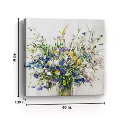 Wild Grown Bouquet Canvas Art Print, 40x40 in.