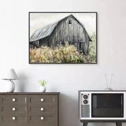Wildflower Barn Framed Canvas Art Print, 40x30 in.