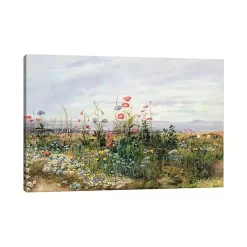 Wildflower With a View Canvas Art Print