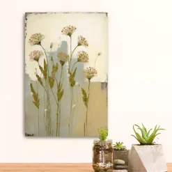 Wildflowers Encaustic Canvas Art Print