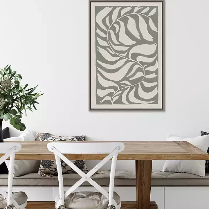 Winding Vine Framed Canvas Art Print