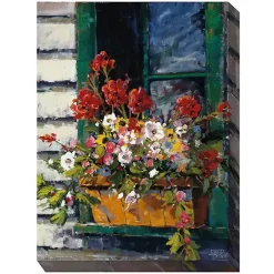 Window of Color Outdoor Canvas Art Print