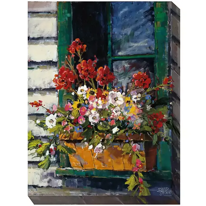 Window of Color Outdoor Canvas Art Print