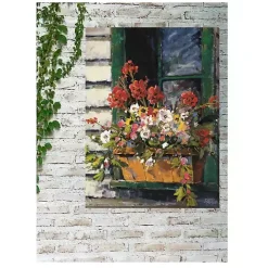 Window of Color Outdoor Canvas Art Print