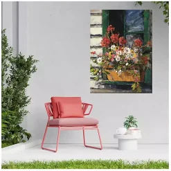 Window of Color Outdoor Canvas Art Print