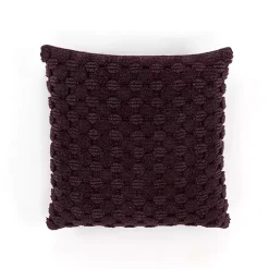 Wine Heavily Textured Pillow