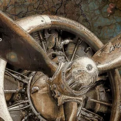 Wing and a Prayer Square Canvas Art Print