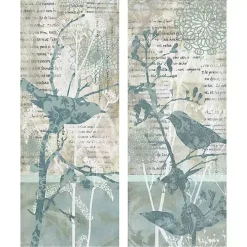 Winter Birds I & II Canvas Art Prints, Set of 2