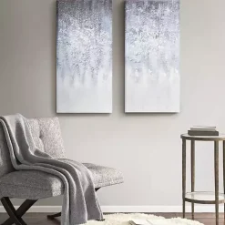 Winter Glaze Canvas Art Prints, Set of 2