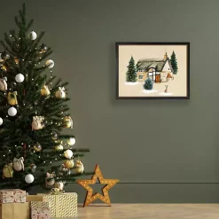 Winter Home Scene II Framed Art Print