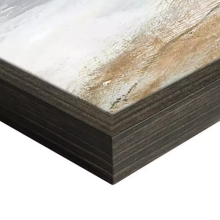 Winter Red Door Barn Framed Art Print